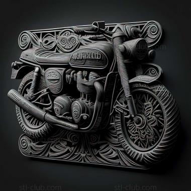 3D мадэль Triumph Bonneville T100 Black (STL)